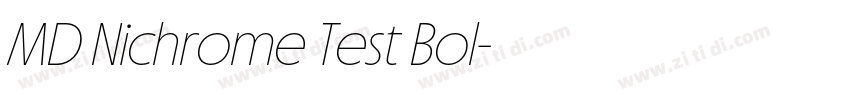 MD Nichrome Test Bol字体转换
